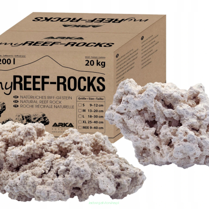 ARKA myREEF-ROCKS sucha skała premium 20 kg rozmiar MIX 9-40 cm