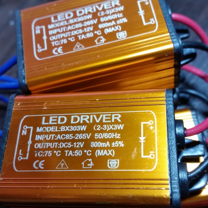 Sterownik driver LED Cree 2-3 diody x 3W