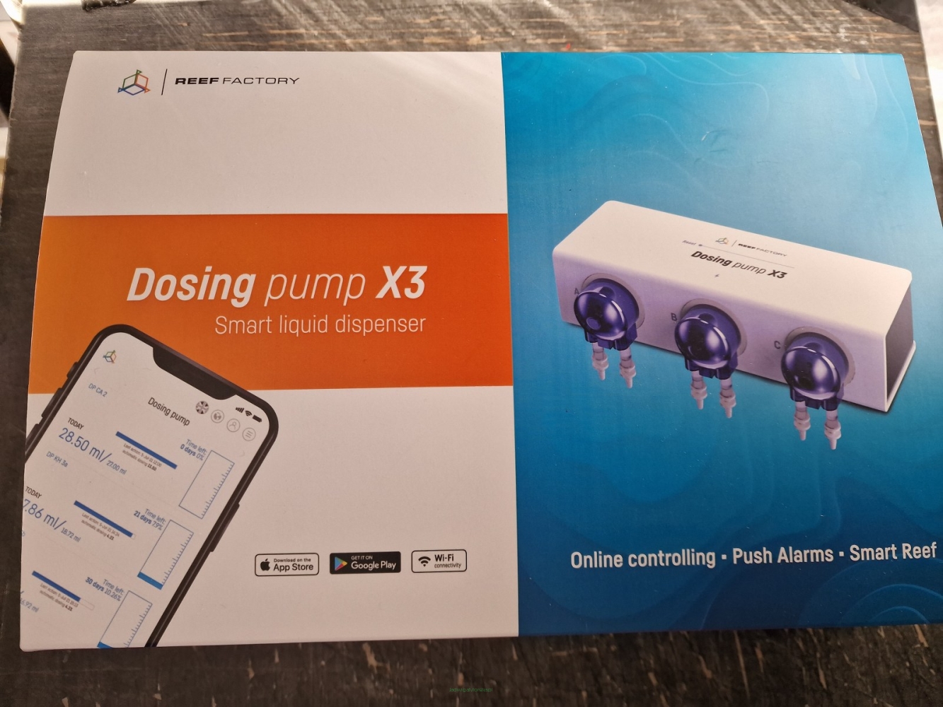 Reef Factory Dosing Pump X3 Pompa dozująca 3kanałowa WiFi (DEMO/UŻYWANY)