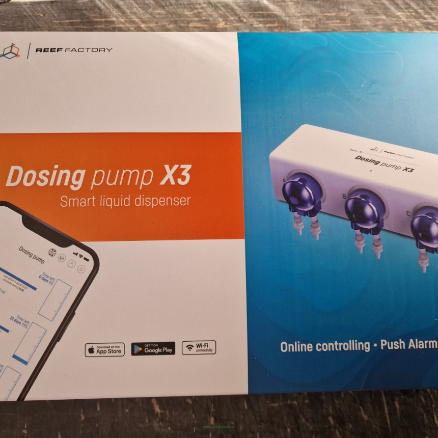 Reef Factory Dosing Pump X3 - Pompa dozująca 3-kanałowa WiFi  (DEMO/UŻYWANY)