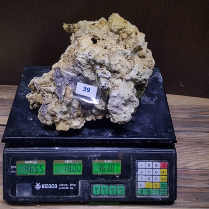 Żywa skała 4.665 kg (78 pln/kg) nr 39