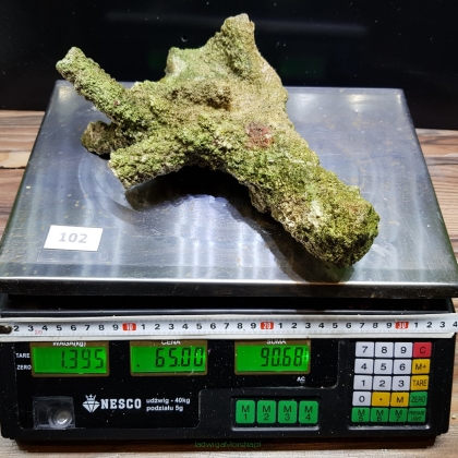 Żywa skała 1.395 kg (65 pln/kg) nr 102